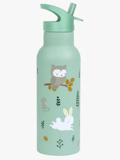 ALittleLovelyCompany Spisetid*A Little Lovely Company Stainless steel XL Drikkedunk, Forest friends Grøn