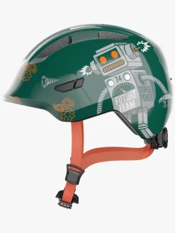 ABUS Cykler*Smiley Hjelm, Green Robo Grå