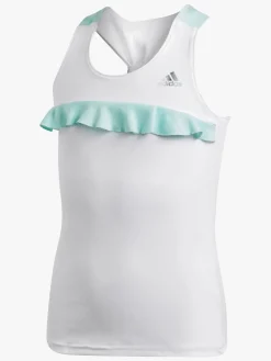 Adidas Sportstøj>Girls Ribbon Tank Træningstop, White