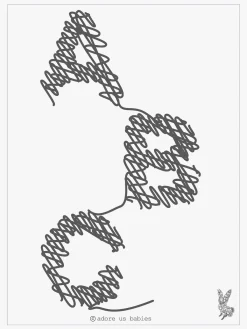 Børn AdoreUsBabies Interiør|Dåbsgaver>Adore Us Babies Plakat ABC 40x30, Hvid
