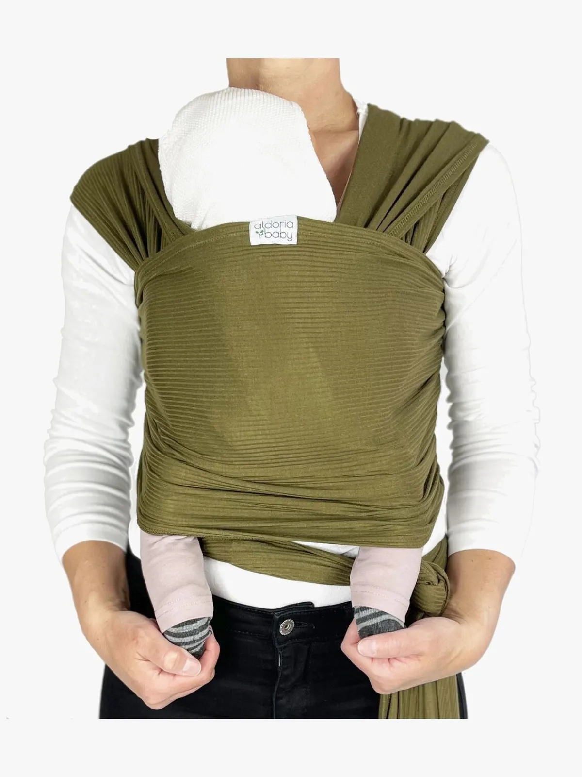 AldoriaBaby Bæreseler, Strækvikler & Bærestole*Aldoria Bambus Soft Strækvikle, Dark Olive Grøn