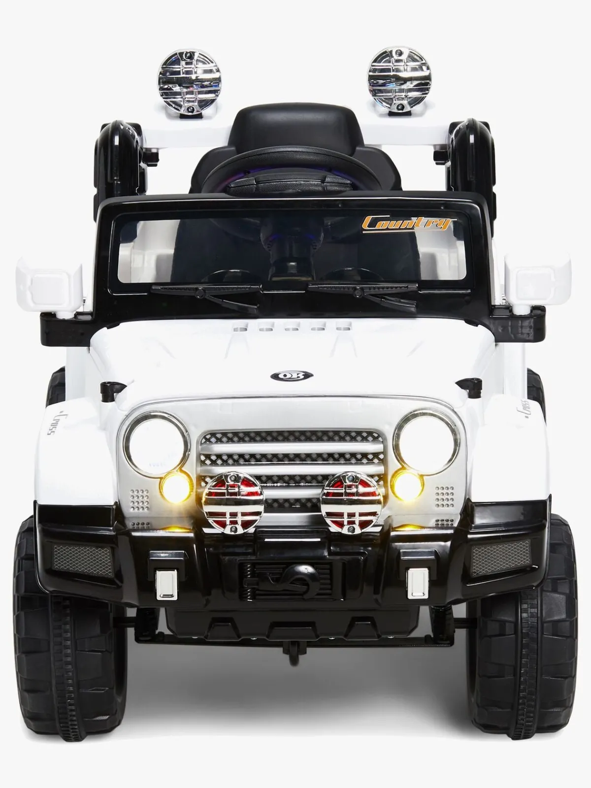 AlexGarage1 Elbiler & -Køretøjer>Alex's Garage Elbil Jeep, Hvid