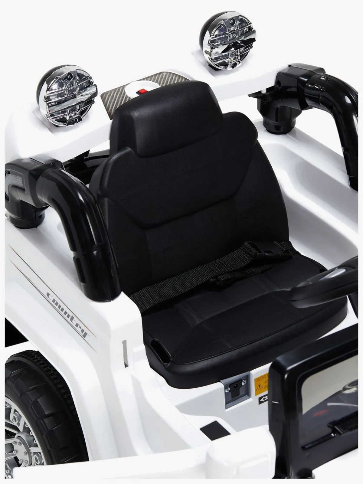 AlexGarage1 Elbiler & -Køretøjer>Alex's Garage Elbil Jeep, Hvid