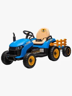 AlexGarage1 Alex's Garage Eltraktor med Trailer, Blå