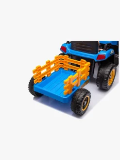 AlexGarage1 Alex's Garage Eltraktor med Trailer, Blå