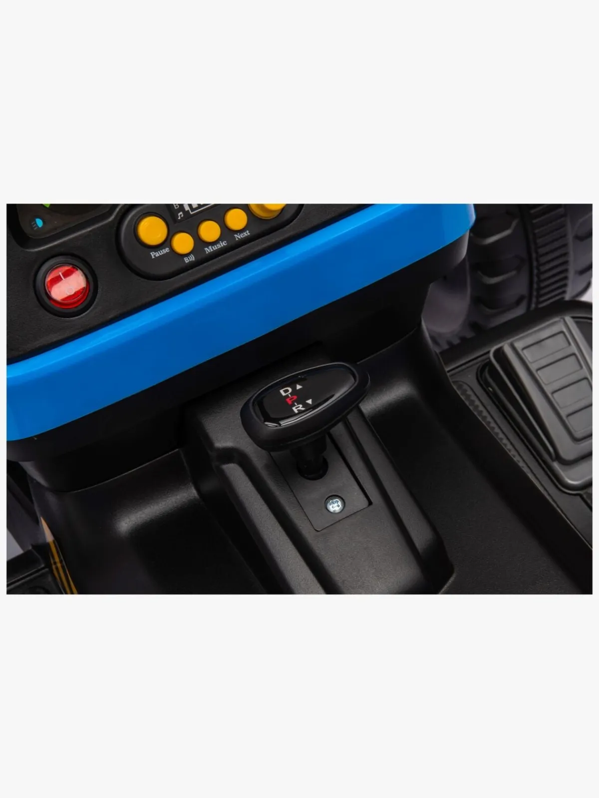 AlexGarage1 Alex's Garage Eltraktor med Trailer, Blå