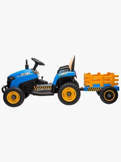 AlexGarage1 Alex's Garage Eltraktor med Trailer, Blå