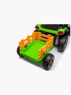 AlexGarage1 Elbiler & -Køretøjer*Alex's Garage Eltraktor med Trailer, Grøn Grøn