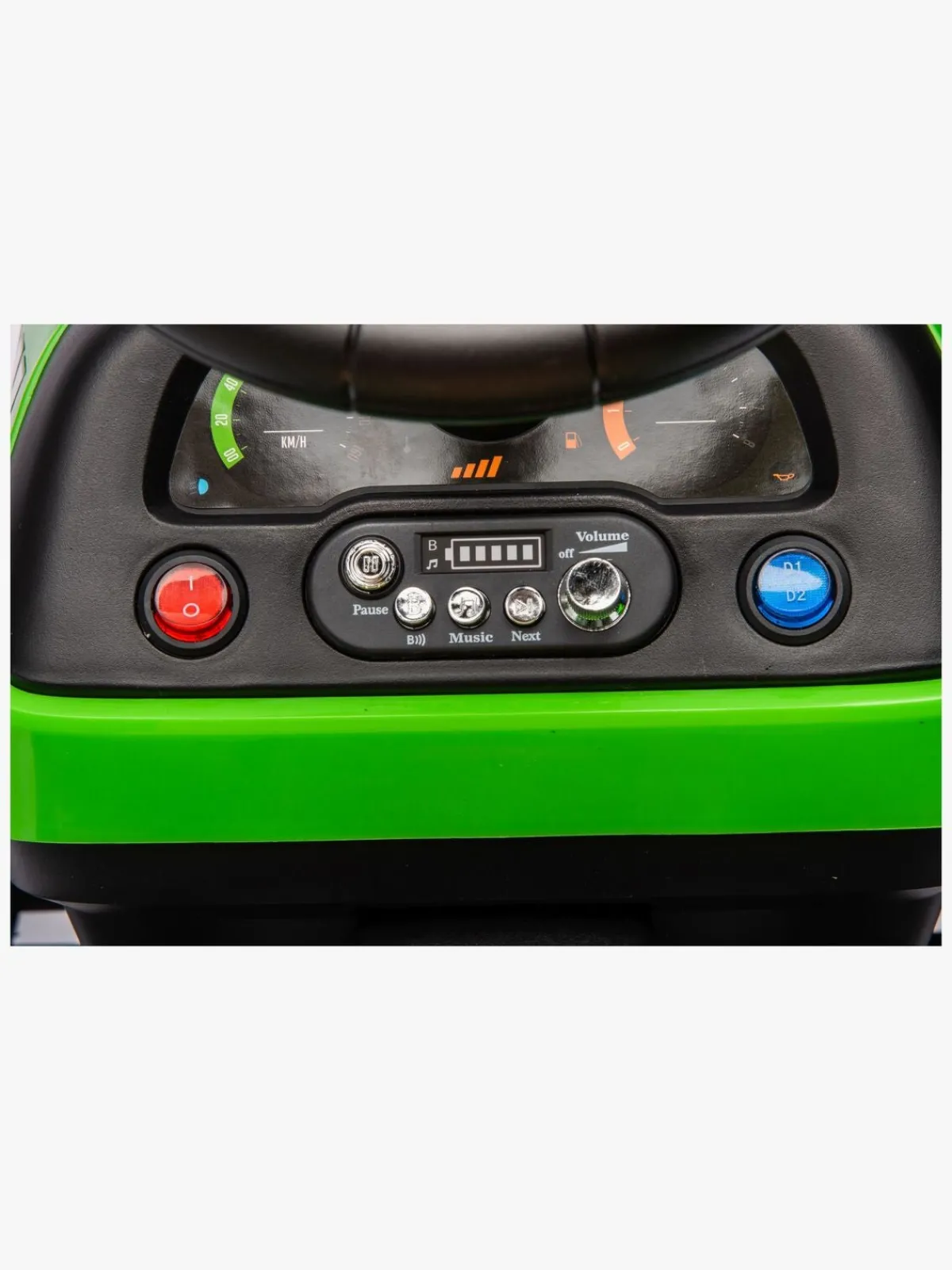 AlexGarage1 Elbiler & -Køretøjer*Alex's Garage Eltraktor med Trailer, Grøn Grøn