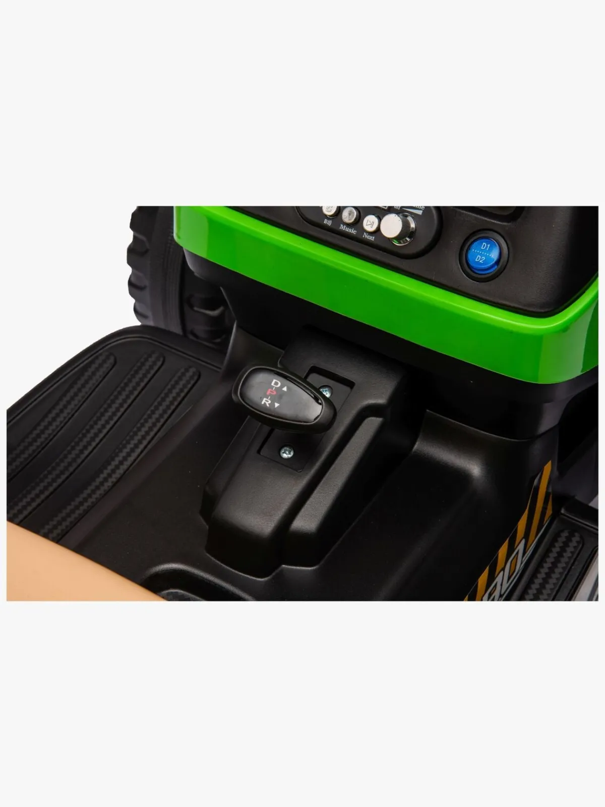 AlexGarage1 Elbiler & -Køretøjer*Alex's Garage Eltraktor med Trailer, Grøn Grøn