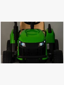 AlexGarage1 Elbiler & -Køretøjer*Alex's Garage Eltraktor med Trailer, Grøn Grøn