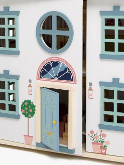 AliceFox Dukker & Bamser></noscript>Alice & Fox Dukkehus med Møbler & 4 Dukker, Blå