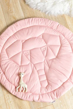 Børn AliceFox Interiør>Alice & Fox Elephant Legetæppe Ø80, Mellow Rose