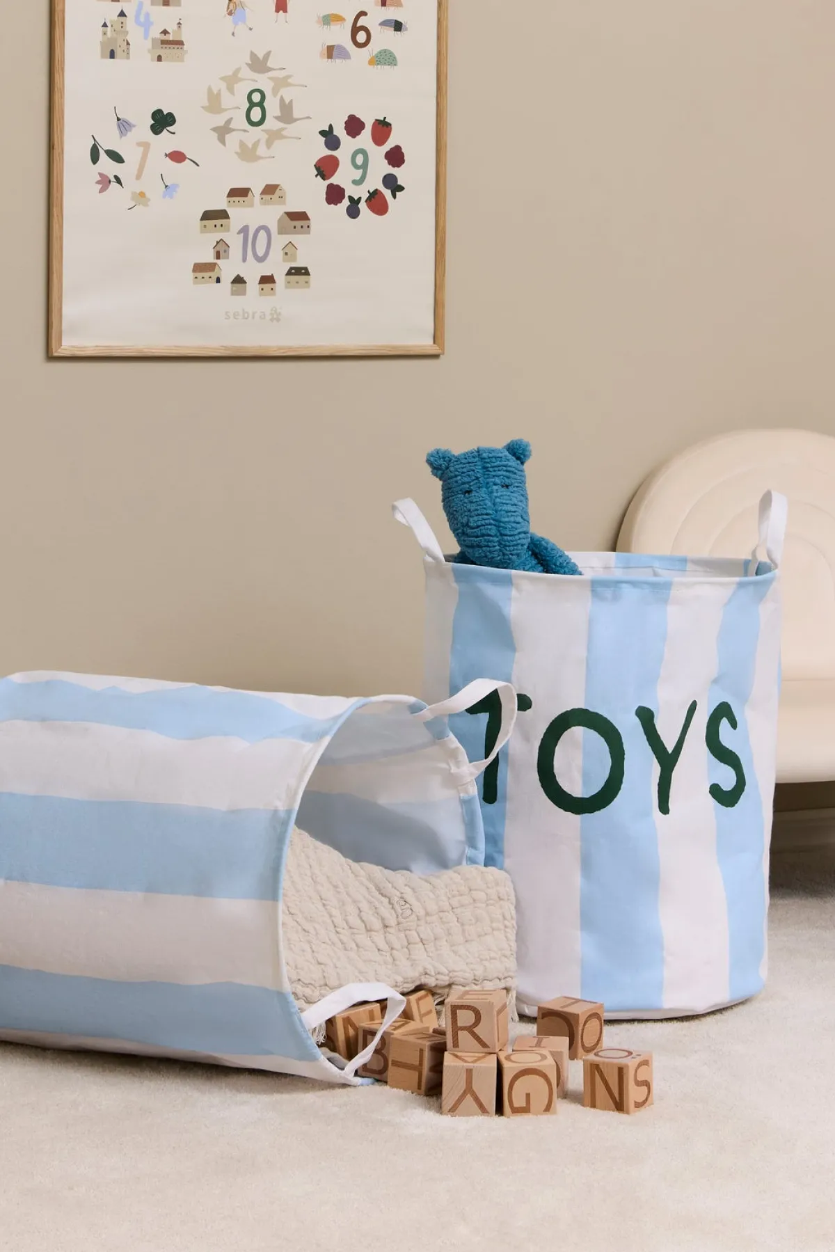 Børn AliceFox Alice & Fox ELSIE Opbevaringskurve 2-pak, Blå