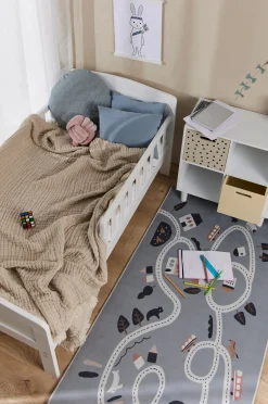 AliceFox Gulvtæpper*Alice & Fox Gulvtæppe Racerbane 80x150 cm, Grå Grå