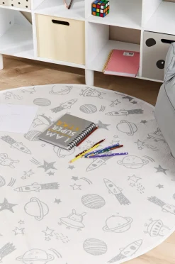 AliceFox Gulvtæpper*Alice & Fox Gulvtæppe White Space Ø120