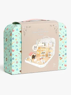 AliceFox Dukker & Bamser*Alice & Fox Kuffert Dukkehus, Blå Blå