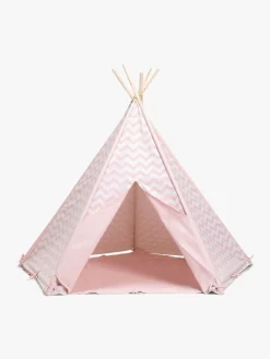 AliceFox Interiør*Alice & Fox Legetelt Tipi, Lyserød/Hvid Lyserød/Hvid