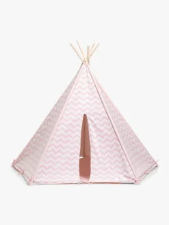 AliceFox Interiør*Alice & Fox Legetelt Tipi, Lyserød/Hvid Lyserød/Hvid