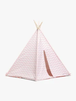 AliceFox Interiør*Alice & Fox Legetelt Tipi, Lyserød/Hvid Lyserød/Hvid