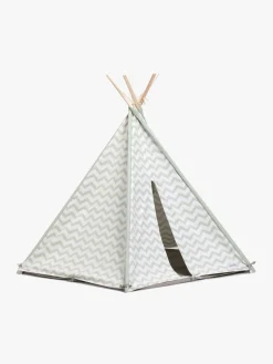 AliceFox Legetelte & -Tunneler|Legetøj Til Børn På 0-10 År*Alice & Fox Legetelt Tipi, Grøn/Hvid Grøn/Hvid