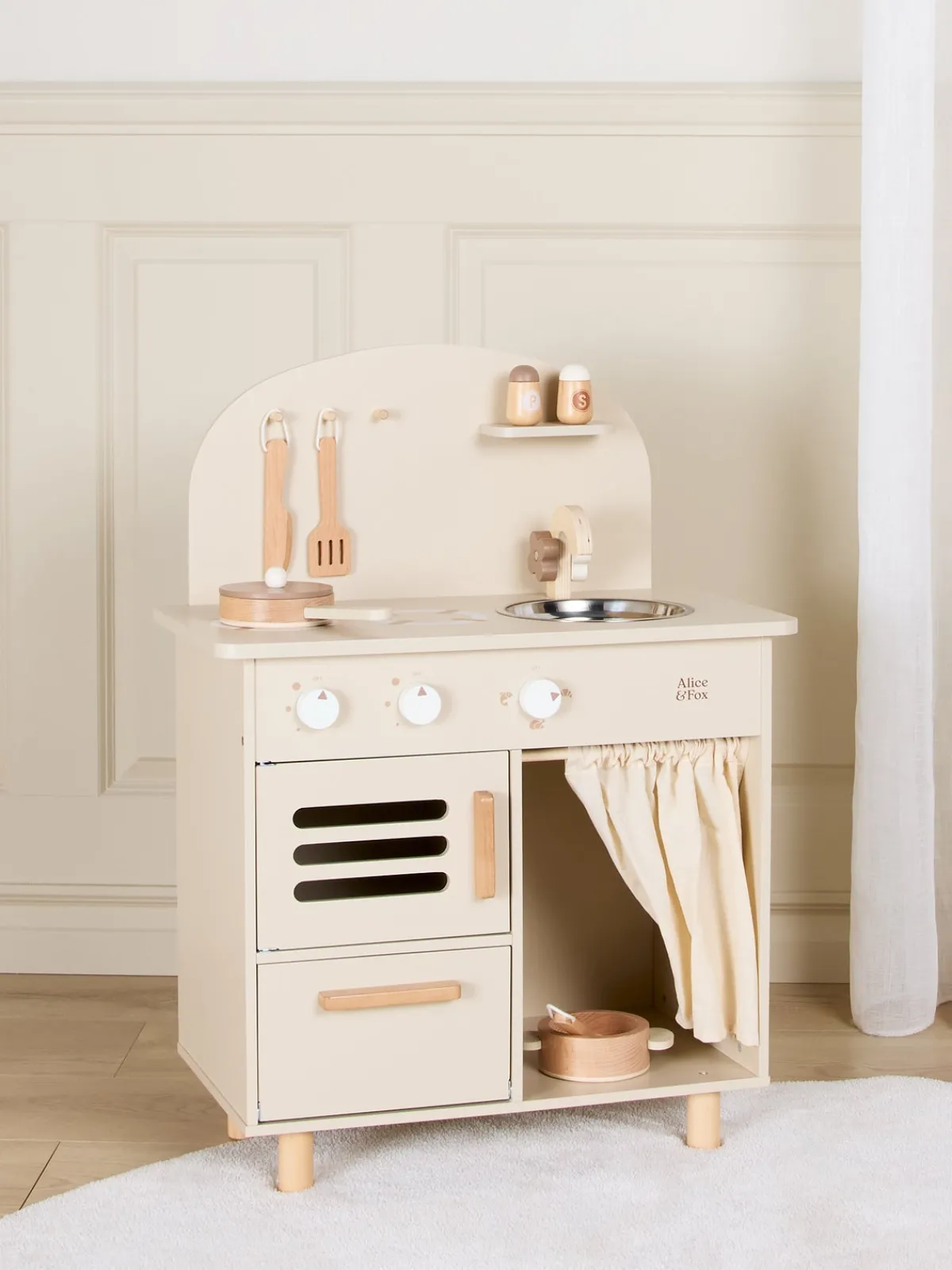 AliceFox Rolleleg>Alice & Fox Retro Køkken Sæt, Beige