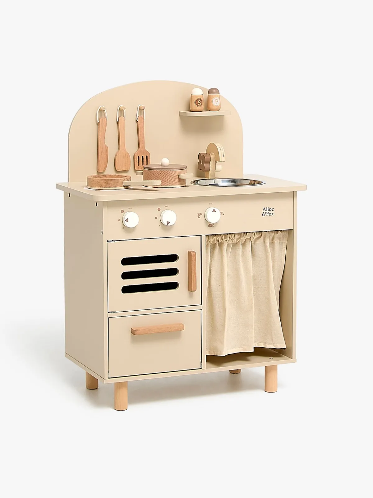 AliceFox Rolleleg>Alice & Fox Retro Køkken Sæt, Beige