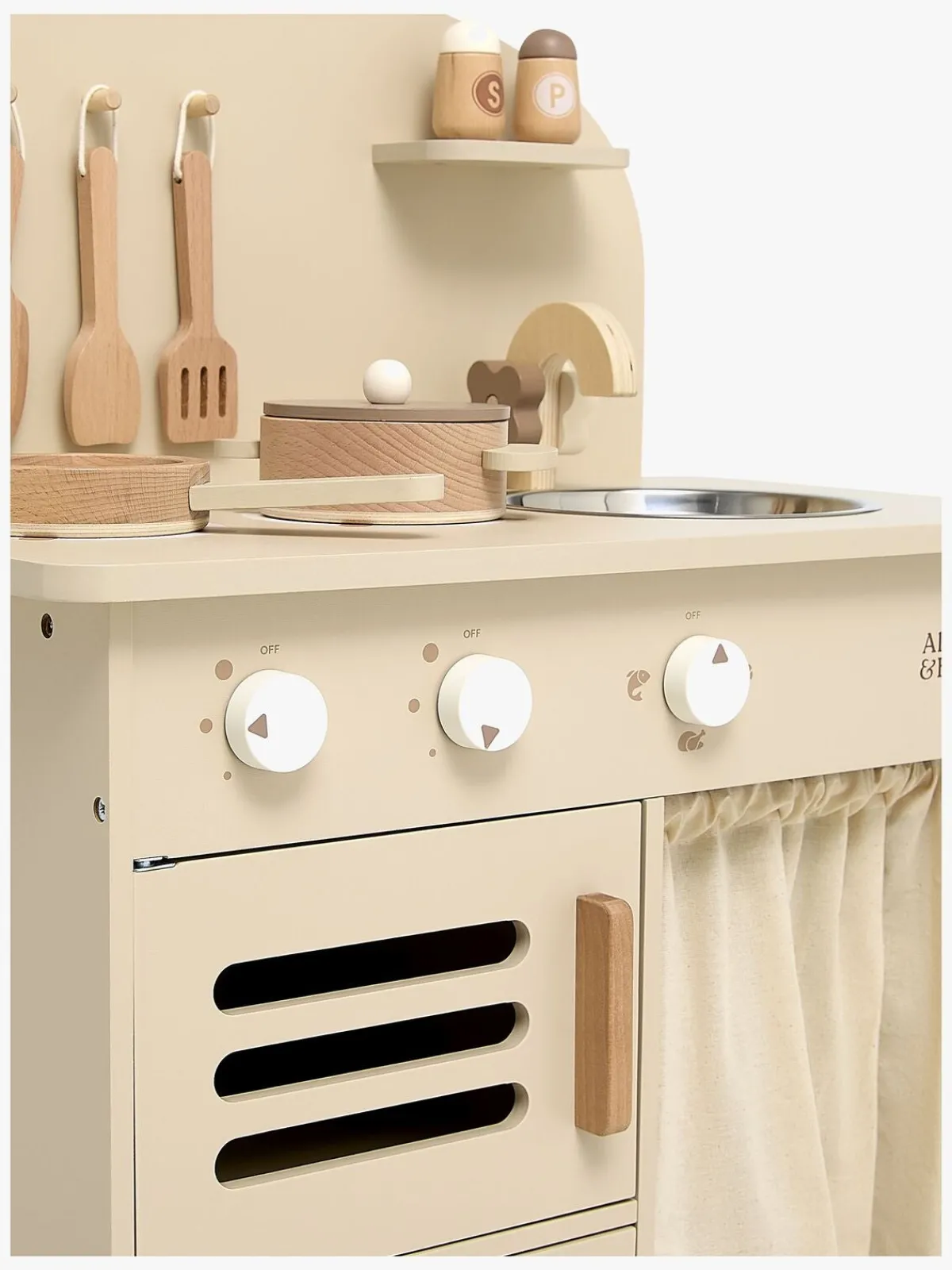 AliceFox Rolleleg>Alice & Fox Retro Køkken Sæt, Beige