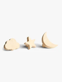 AliceFox Interiør*Alice & Fox SAGE Knager Måne og Stjerne, Træ