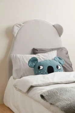 AliceFox Børnesenge & Tilbehør*Alice & Fox Sengegavl Bjørn 100x80x7, Grå/Beige Grå