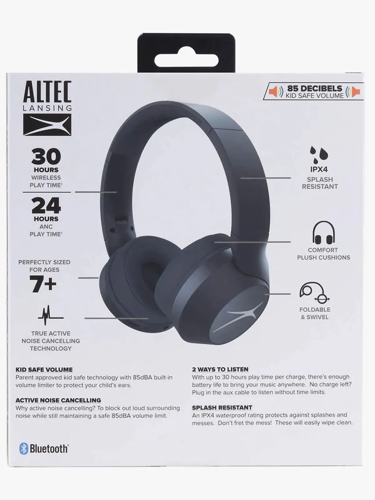 AltecLansing Elektronik & Media>Altec Lansing Høretelefoner Trådløse ANC 2-i-1,