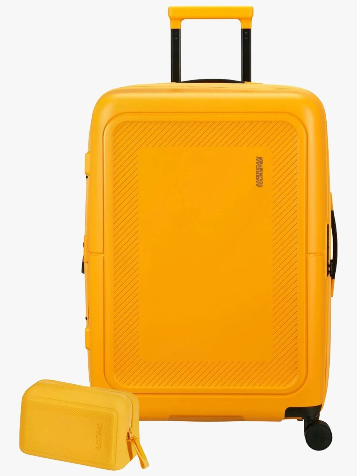 AmericanTourister Tasker*American Tourister Dashpop Kuffert 76-84L & Toilettaske POP, Golden Yellow