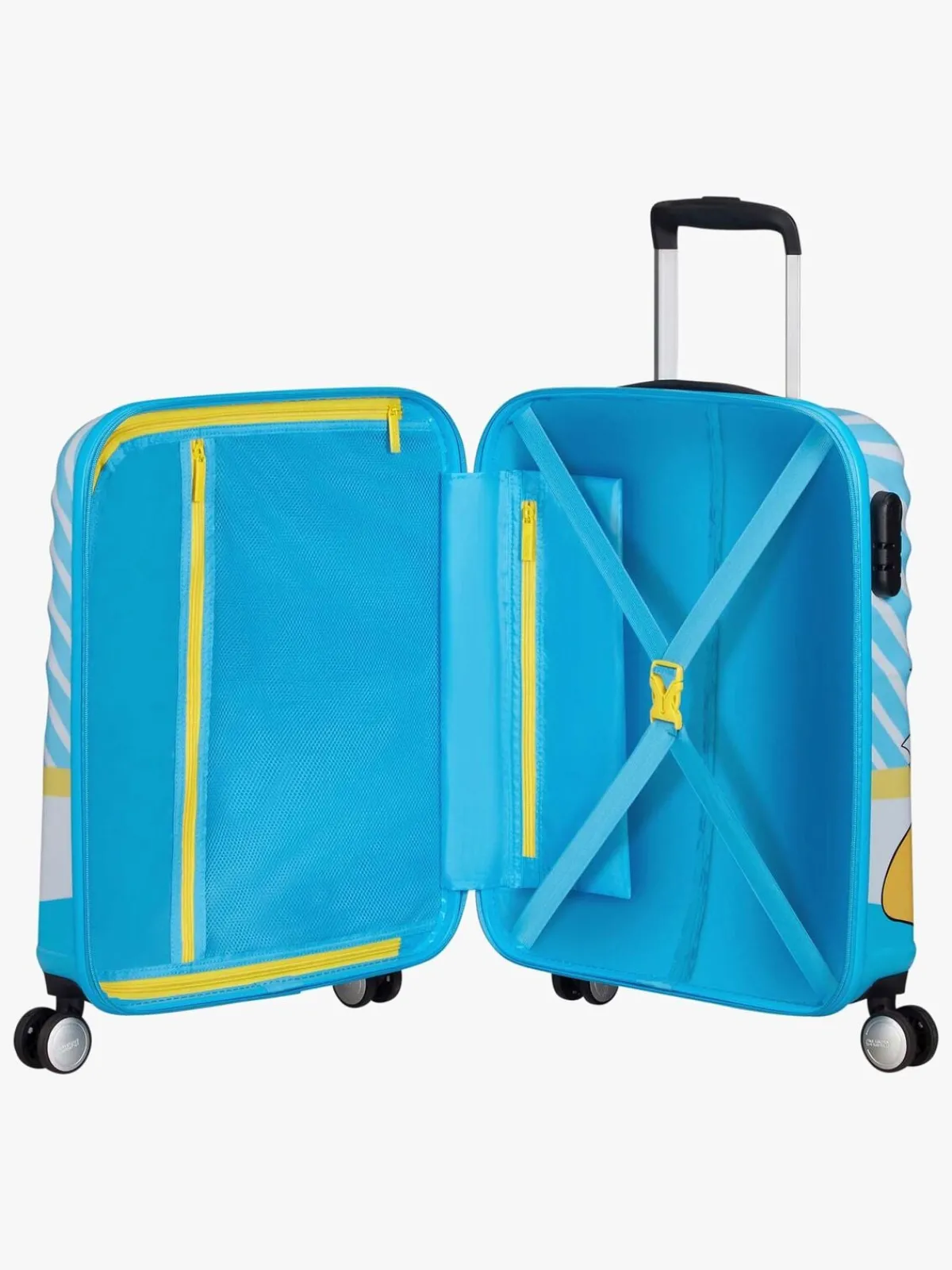 AmericanTourister Tasker*American Tourister Disney Wavebreaker Spinner Kuffert 36L Anders and Flerfarvet/Blå