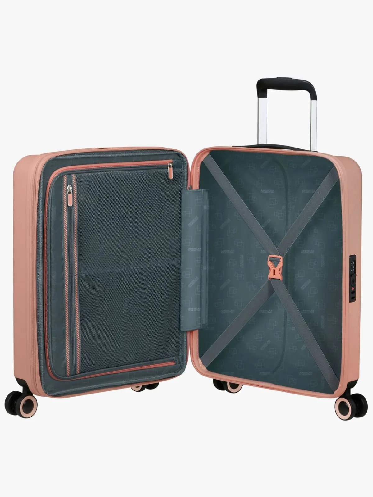 AmericanTourister Tasker*American Tourister Dynabelt Spinner Kuffert 36L, Sandy Rose