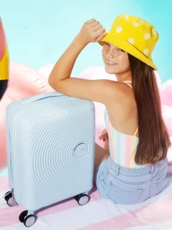 Børn AmericanTourister American Tourister Soundbox Mini Kuffert 22L, Pastel Blue