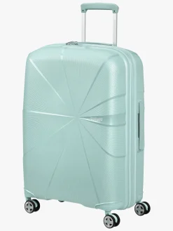 Børn AmericanTourister American Tourister StarVibe Spinner Kuffert 70-77L, Metallic Surf Blue