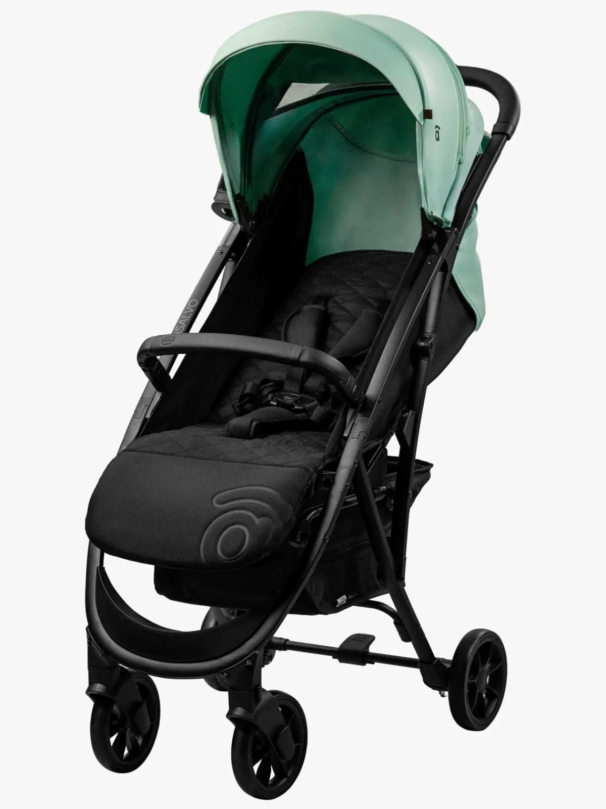 Asalvo Rejseklapvogne*Cotton 2 Klapvogn, Green Grøn