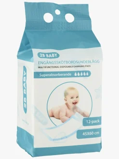 2BBaby Pusleborde*2B Baby Pusleunderlag 45x60cm 12-pak