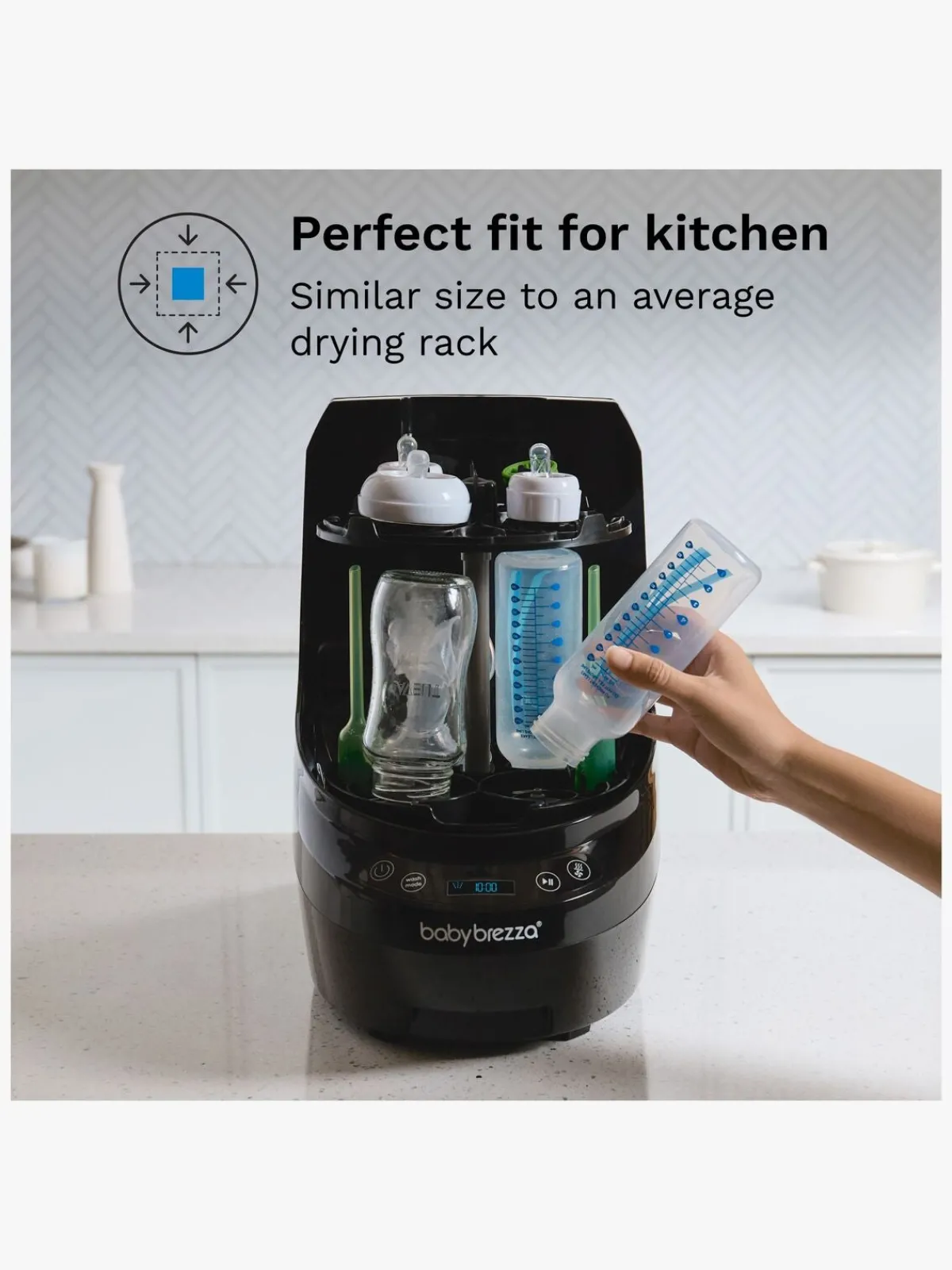 BabyBrezza Spisetid>Baby Brezza Bottle Washer Pro Sterilisator, Black