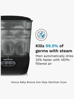 BabyBrezza Spisetid*Baby Brezza Sterilisator Dryer Advanced, Black Sort