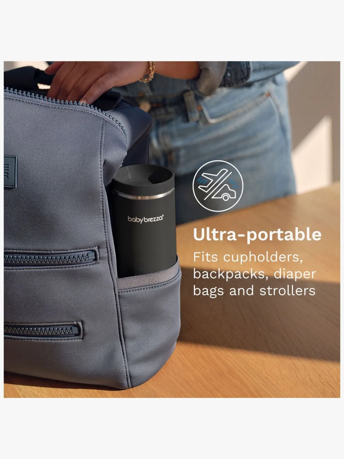 BabyBrezza Spisetid*Baby Brezza Superfast Portable Flaskevarmer, Black