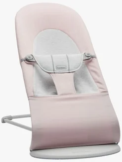 BABYBJORN Skråstole & Babygynger>BabyBjörn Balance Soft Skråstol Woven Jersey, Lyserød/Grå