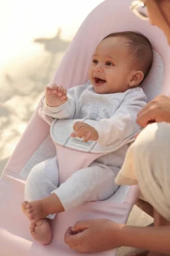 BABYBJORN Skråstole & Babygynger>BabyBjörn Balance Soft Skråstol Woven Jersey, Lyserød/Grå