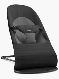 BABYBJORN Skråstole & Babygynger>BabyBjörn Balance Soft Skråstol Woven, Sort/Mørkegrå
