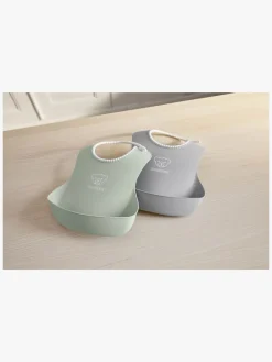 BABYBJORN Spisetid>BabyBjörn Hagesmæk 2-pak, Grå/Lysegrøn