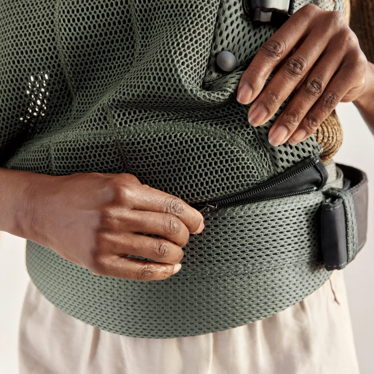 BABYBJORN BabyBjörn Harmony Bæresele 3D Mesh, Mørkegrøn