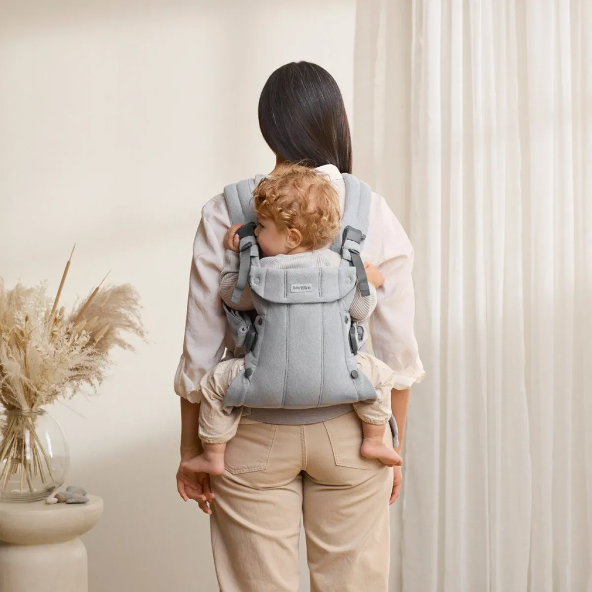 BABYBJORN BabyBjörn Harmony Bæresele Woven, Light Grey Melange