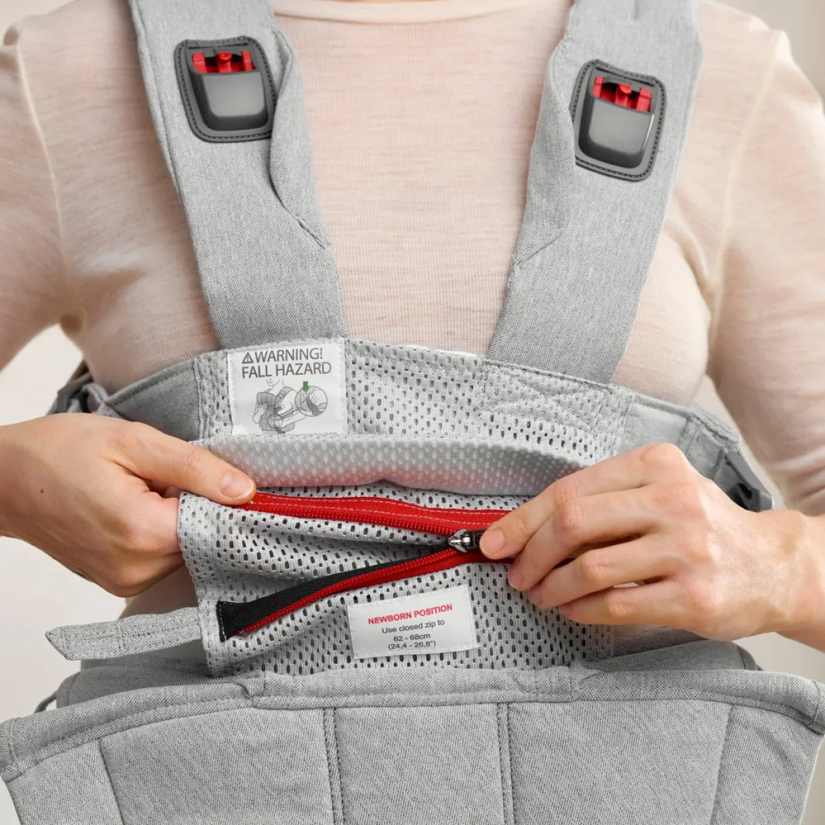 BABYBJORN BabyBjörn Harmony Bæresele Woven, Light Grey Melange