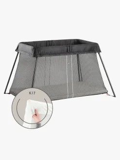 BABYBJORN Børnesenge & Tilbehør*BabyBjörn Light Weekendseng, Black inkl. Overtrækslagen