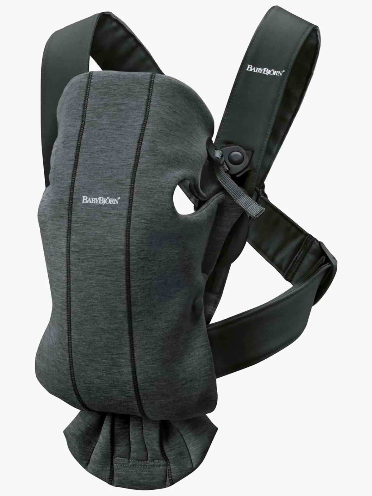 BABYBJORN BabyBjörn Mini Bæresele 3D Jersey, Sort/grå